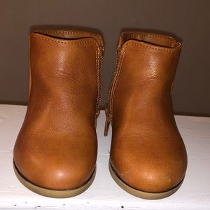 Size 5 brown booties for toddlers
